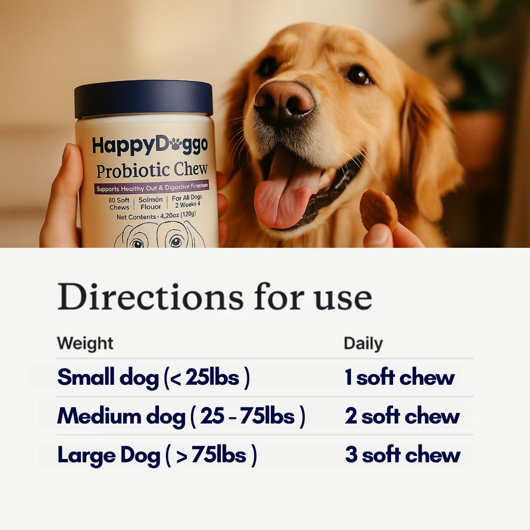 HappyDoggo Probiotic Chews